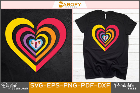 Love LGBTQ Gay pride month SVG design SVG Sarofydesign 