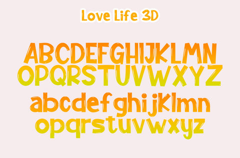 Love Life - Display Font Font Yuby 