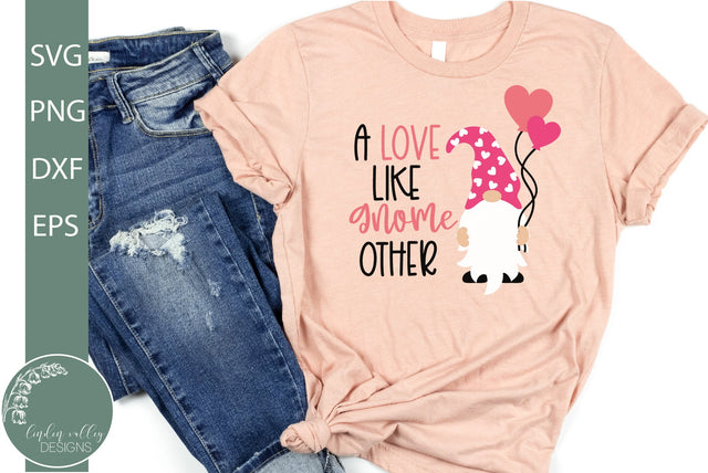 Love Like Gnome Other SVG-Gnome Valentine SVG SVG Linden Valley Designs 
