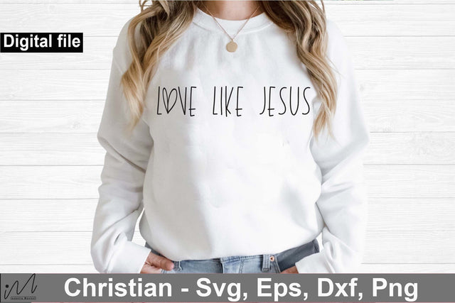 Love like Jesus, Christian svg SVG Isabella Machell 