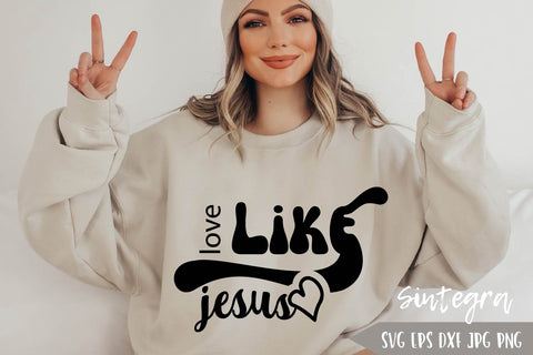 Love Like Jesus SVG Free For Commercial Use SVG Sintegra 