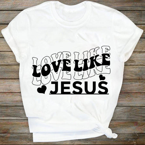 Love Like Jesus SVG PNG PDF, Christian Svg, Religious Svg, Faith Svg, Jesus Svg, Bible Quote Svg, Love Svg, Be Kind Svg, Valentines Svg SVG DiamondDesign 
