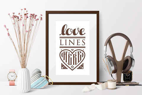 Love lines here Family SVG dxf Quotes & Sayings Cut Files SVG Zoya Miller 