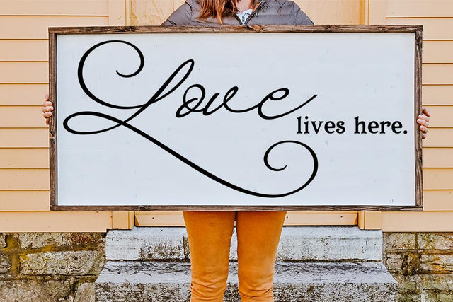 Love Lives Here - SVG SVG So Fontsy Design Shop 