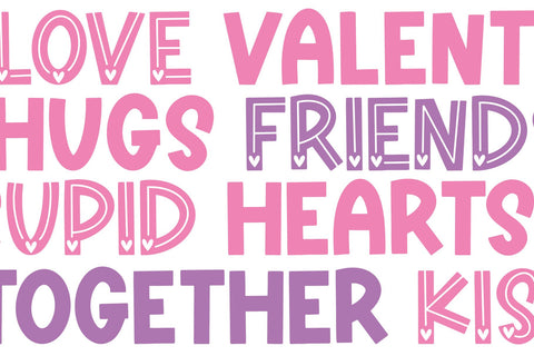 Love Love - Valentine's Day Font Font KA Designs 