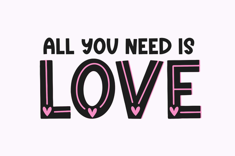 Love Love - Valentine's Day Font Font KA Designs 