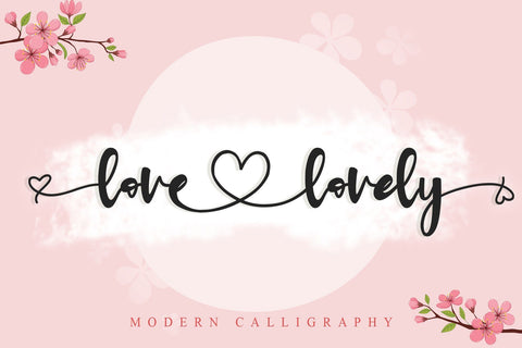 Love Lovely Font Letterara 