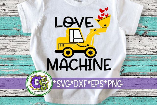 Love Machine SVG DXF EPS PNG-Valentine's Day SVG SVG Greedy Stitches 
