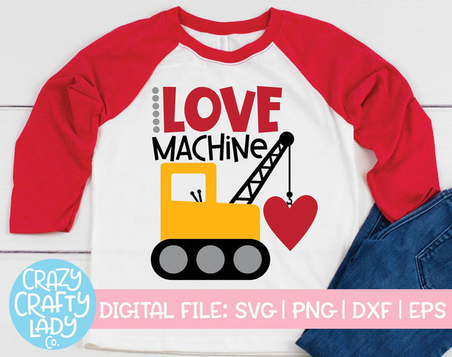 Love Machine | Valentine's Day SVG Cut File SVG Crazy Crafty Lady Co. 