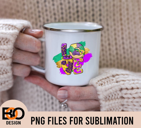 Love Mardi Gras Png Sublimation Design, Mardi Gras Png, Mardi Gras Carnival Png, Fleur De Lis Png, Peace Love Png, Digital Download Sublimation BOO-design 