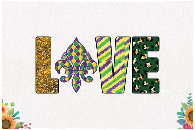 LOVE Mardi Gras Sublimation Sublimation Jagonath Roy 