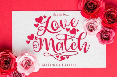 Love Match Font eknojistudio99