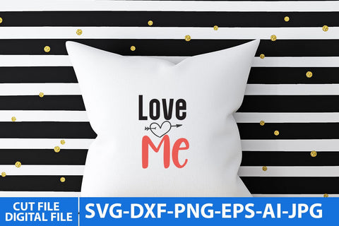 Love me SVG Cut File SVG BlackCatsMedia 