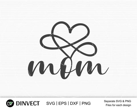 Love mom SVG, Mom Svg, Mothers Day T-shirt Design, Happy Mothers Day SVG, Mother's Day Cricut Files, Mom Gift Cameo, Vinyl Designs, Iron On Decals, Cricut cut files, svg, eps, dxf, png SVG Dinvect 