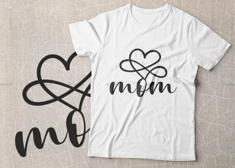 Love mom SVG, Mom Svg, Mothers Day T-shirt Design, Happy Mothers Day SVG, Mother's Day Cricut Files, Mom Gift Cameo, Vinyl Designs, Iron On Decals, Cricut cut files, svg, eps, dxf, png SVG Dinvect 
