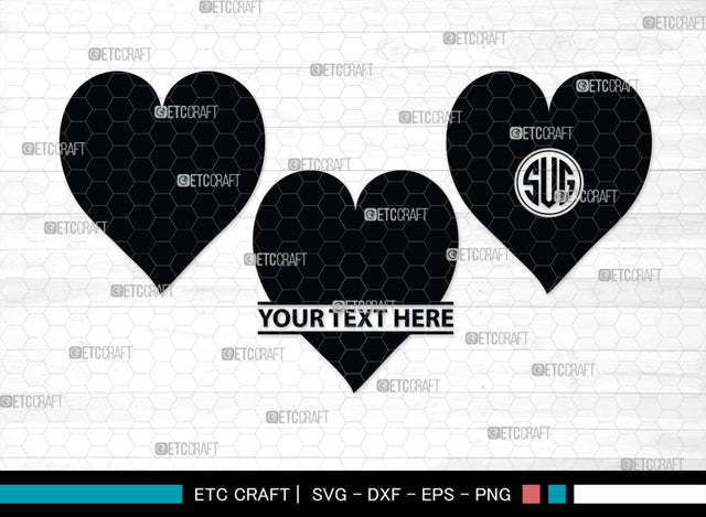 Love Monogram, Love Silhouette, Hand Drawn Love SVG, Heart Svg, Open Heart Svg, Sketch Heart Svg, Hand Drawn Svg, SB00475 SVG ETC Craft 