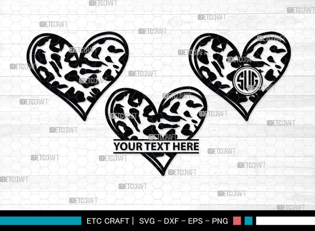 Love Monogram, Love Silhouette, Hand Drawn Love SVG, Heart Svg, Open Heart Svg, Sketch Heart Svg, Hand Drawn Svg, SB00475 SVG ETC Craft 