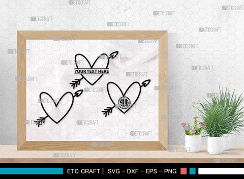 Love Monogram, Love Silhouette, Hand Drawn Love SVG, Heart Svg, Open Heart Svg, Sketch Heart Svg, Hand Drawn Svg, SB00475 SVG ETC Craft 