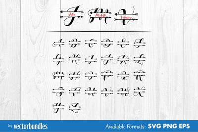 Love monogram split svg SVG vectorbundles 