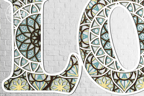 Love - Multilayer Laser Cut Files, Sign SVG, 3D Designs, Mini Design Bundles SVG LaserCutano 