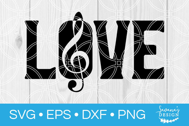Love Music SVG SavanasDesign 