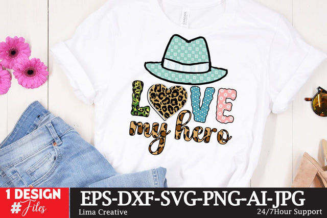 LOve My Hero Sublimation PNG, Dad Sublimation T-shirt Design,Father's Day Retro Sublimation,Dad Sublimation BUndle, Sublimation Qutes Sublimation Insomnia Std 