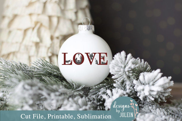 Love Nativity Scene SVG Designs by Jolein 