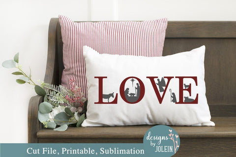 Love Nativity Scene SVG Designs by Jolein 