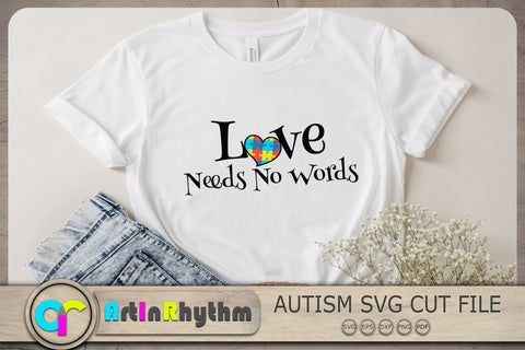 Love needs no words Svg, Autism Awareness Svg, Autism Svg SVG Artinrhythm shop 