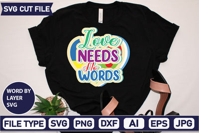 love needs no words SVG Cut File SVG DesignPlante 503 