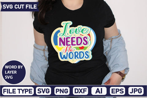love needs no words SVG Cut File SVG DesignPlante 503 