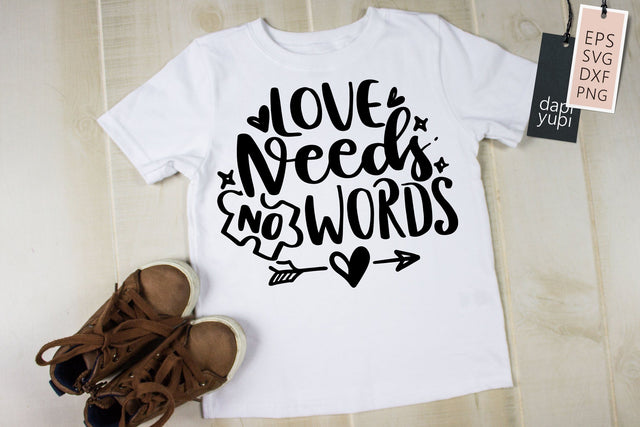 Love Needs No Words SVG dapiyupi store 