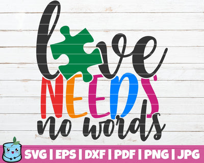Love Needs No Words SVG MintyMarshmallows 
