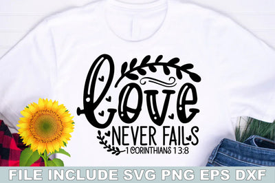 Love Never Fails 1 Corinthians SVG Ariyan 