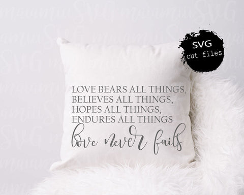 Love Never Fails Svg, Corinthians Svg, Christian Svg, Wood Sign Svg, Couples Svg, Digital File SVG MaiamiiiSVG 