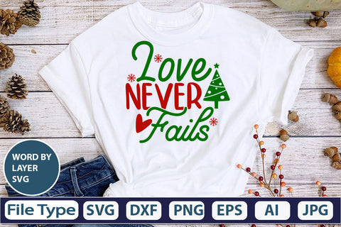 Love Never Fails SVG Cut File SVG DesignPlante 503 
