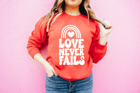 Love Never Fails SVG | Scripture SVG | Valentines SVG | PNG | DXF SVG Toteally SVG 
