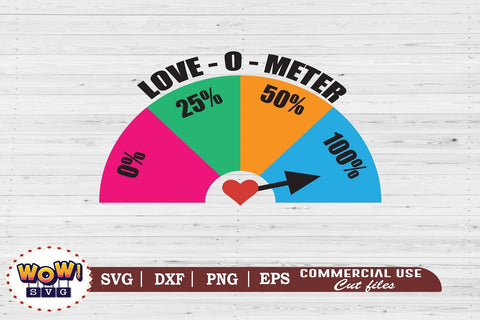 Love o meter svg, Valentines day svg, February 14 svg, funny saying svg, Love svg, Heart svg, Valentine svg SVG Wowsvgstudio 