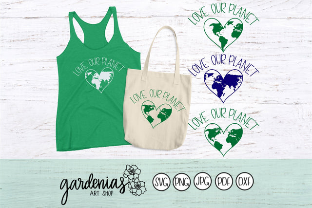 Love Our Planet SVG Gardenias Art Shop 