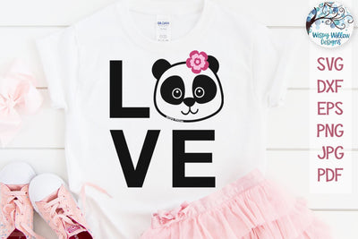 Love Panda SVG SVG Wispy Willow Designs 
