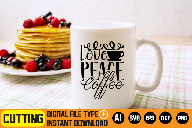 Love Peace Coffee SVG CraftlabSvg29 