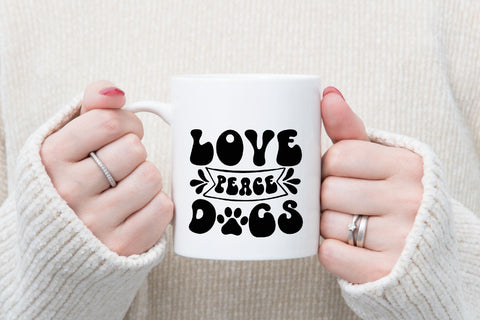 Love Peace Dogs Svg SVG Rupkotha 