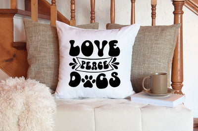 Love Peace Dogs Svg SVG Rupkotha 