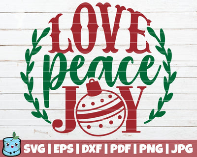 Love Peace Joy SVG MintyMarshmallows 