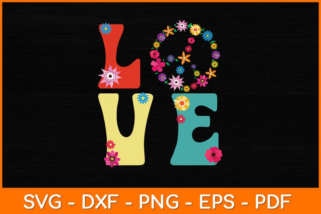 Love Peace Sign Svg Design SVG artprintfile 