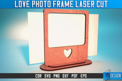 Love Photo Frame Laser Cut SVG | Love Photo Frame SVG Design | CNC Files SVG Fly Design 