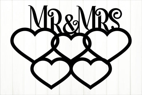 Love Photoframe for Laser Cutting. Mr and Mrs SVG SVG Olga Terlyanskaya 