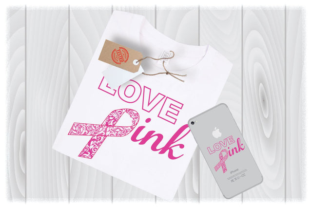 Love Pink SVG Files for Cricut Designs | Breast Cancer SVG Files SVG My Sew Cute Boutique 