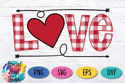 Love Plaid SVG Special Heart Studio 