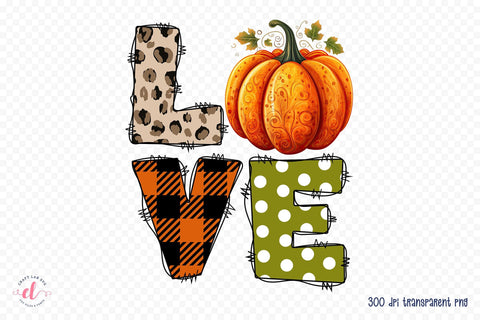 Love PNG | Fall Sublimation Design Sublimation CraftLabSVG 